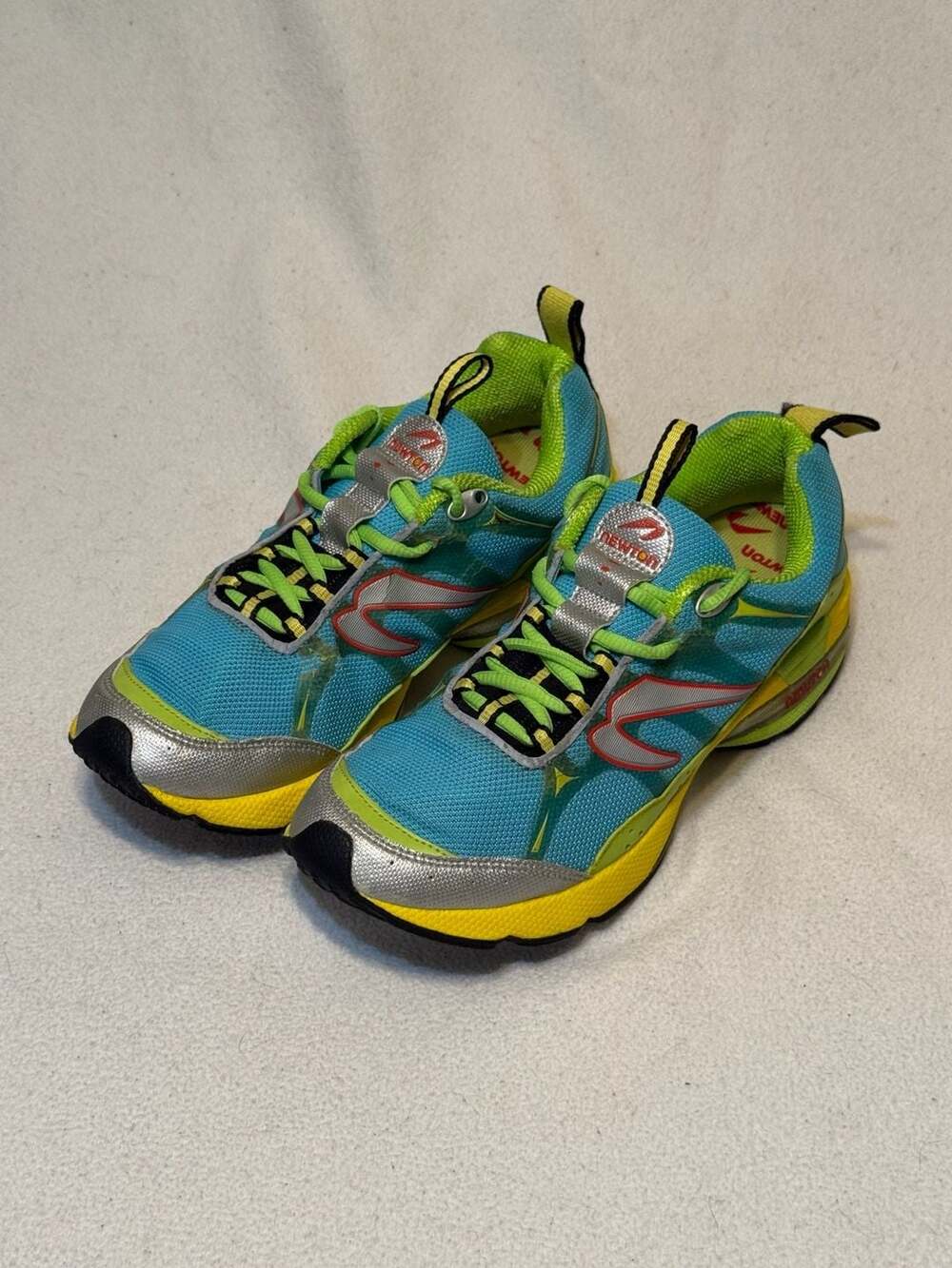 Newton 02210 Running Shoes Women's Size 8.5 Blue Yellow